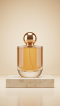 Luminous eau de parfum glass bottle
